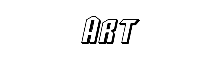 SF Archery Black SC Shaded Oblique  Free Fonts Download