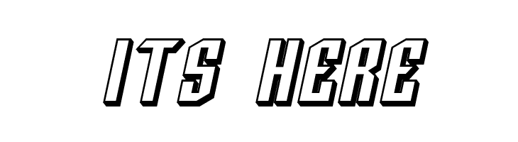 SF Archery Black SC Shaded Oblique  Free Fonts Download