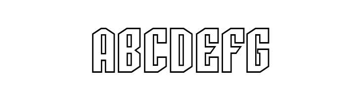 SF Archery Black Outline  Free Fonts Download