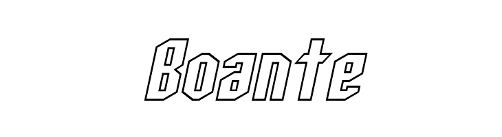 SF Archery Black Outline Oblique  Free Fonts Download