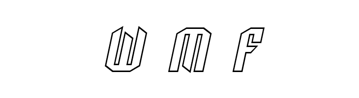 SF Archery Black Outline Oblique  Free Fonts Download