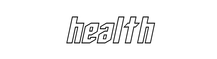 SF Archery Black Outline Oblique  Free Fonts Download