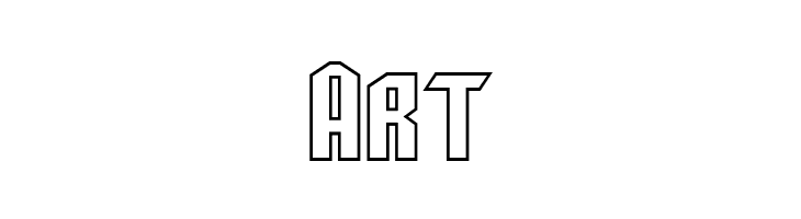 SF Archery Black SC Outline  Free Fonts Download