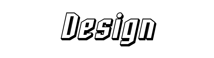 SF Archery Black Shaded Oblique  Free Fonts Download