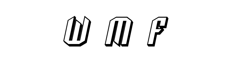 SF Archery Black Shaded Oblique  Free Fonts Download