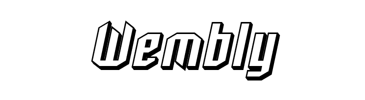 SF Archery Black Shaded Oblique  Free Fonts Download