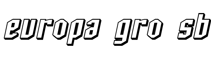 SF Archery Black Shaded Oblique  Free Fonts Download
