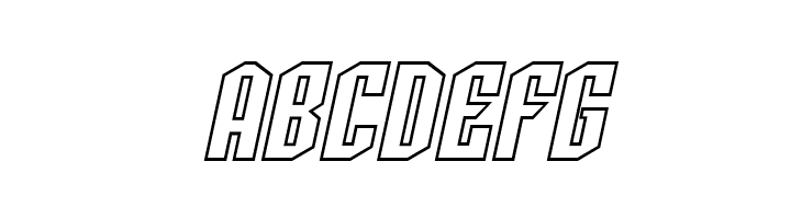 SF Archery Black SC Outline Oblique  Free Fonts Download