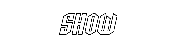 SF Archery Black SC Outline Oblique  Free Fonts Download