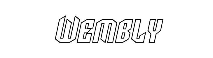 SF Archery Black SC Outline Oblique  Free Fonts Download