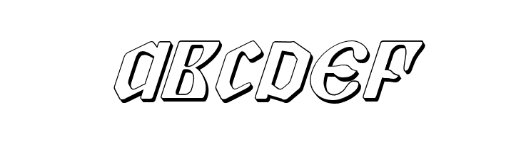 Piper Pie 3D Italic  Free Fonts Download