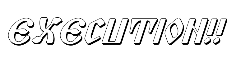 Piper Pie 3D Italic  Free Fonts Download