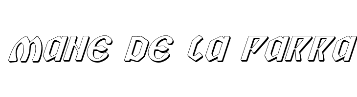 Piper Pie 3D Italic  Free Fonts Download