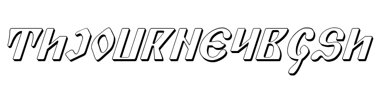 Piper Pie 3D Italic  Free Fonts Download