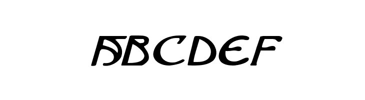 Brin Athyn Expanded Italic  Free Fonts Download