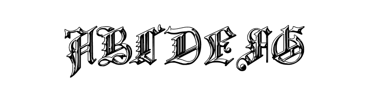 Church Text 'Shaded'  Free Fonts Download