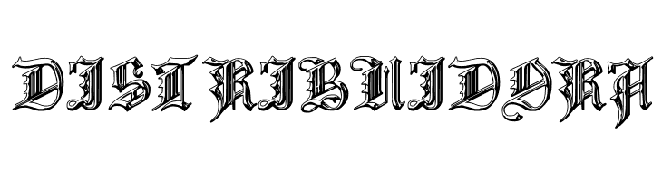 Church Text 'Shaded'  Free Fonts Download