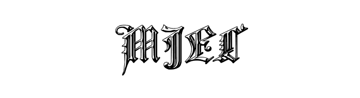 Church Text 'Shaded'  Free Fonts Download