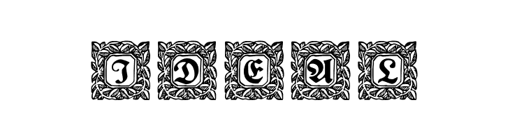 Schmuck-Initialen 2  Free Fonts Download