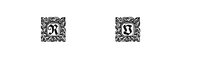 Schmuck-Initialen 2  Free Fonts Download