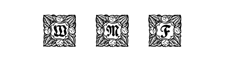 Schmuck-Initialen 3  Free Fonts Download