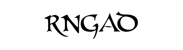 RNGAD UnZialish Font