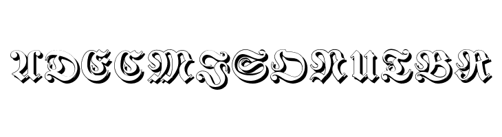 Fraktur Shadowed  Free Fonts Download