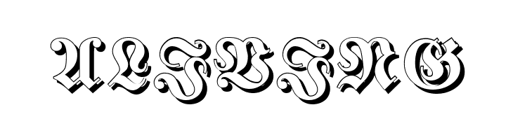 Fraktur Shadowed  Free Fonts Download