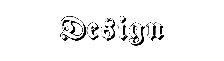 Fraktur Shadowed  Free Fonts Download