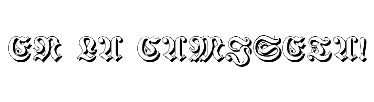 Fraktur Shadowed  Free Fonts Download