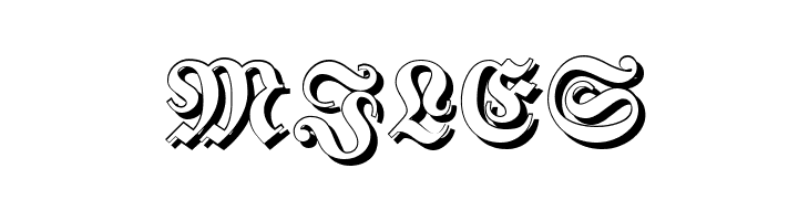 Fraktur Shadowed  Free Fonts Download