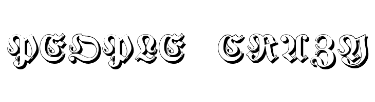 Fraktur Shadowed  Free Fonts Download