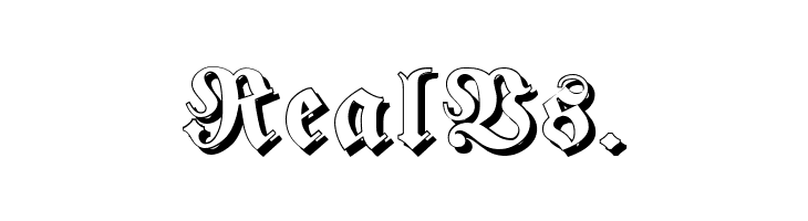 Fraktur Shadowed  Free Fonts Download