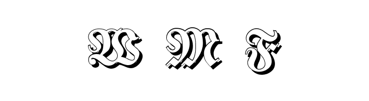 Fraktur Shadowed  Free Fonts Download