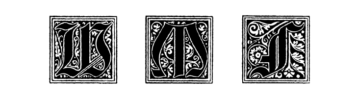Camelot_Initials  Free Fonts Download
