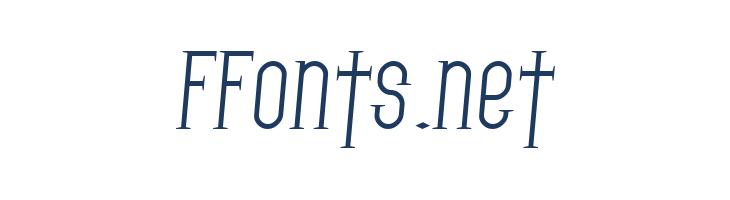 SF Gothican Italic font — Lorem ipsum body text preview