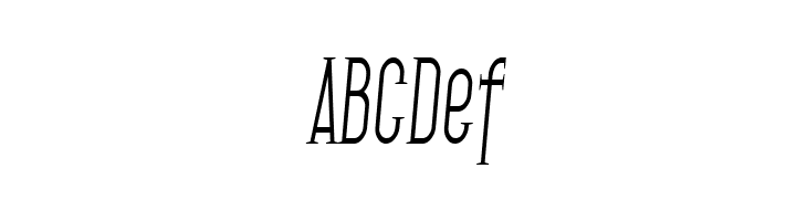 SF Gothican Condensed Italic  Free Fonts Download