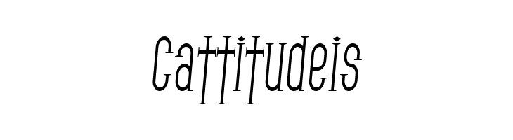 SF Gothican Condensed Italic  Free Fonts Download