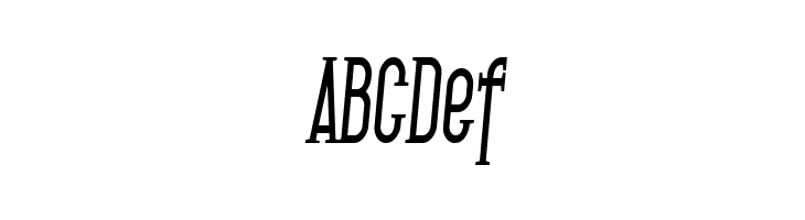 SF Gothican Condensed Bold Italic  Free Fonts Download
