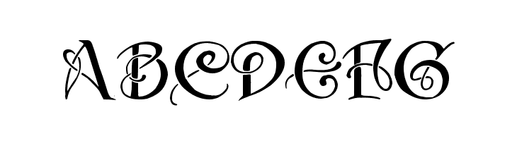 Initials with curls  Free Fonts Download