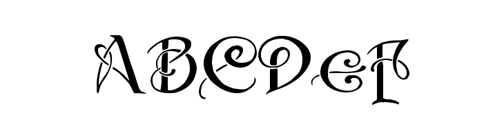 Initials with curls  Free Fonts Download