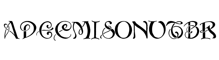 Initials with curls  Free Fonts Download