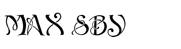 Initials with curls  Free Fonts Download