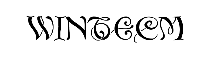 Initials with curls  Free Fonts Download