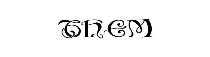 Initials with curls  Free Fonts Download