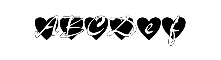 All Hearts  Free Fonts Download
