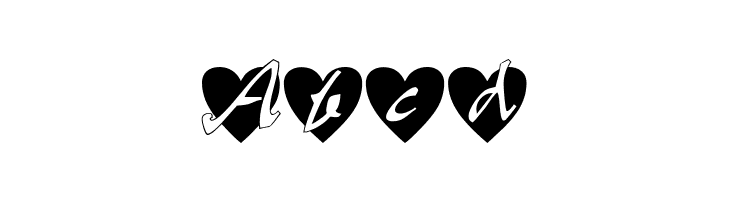 All Hearts  Free Fonts Download