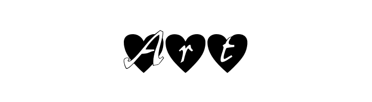 All Hearts  Free Fonts Download