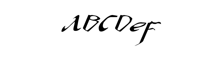 Xaphan II Expanded Italic  Free Fonts Download