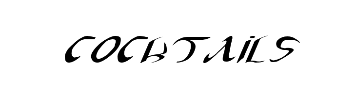 Xaphan II Expanded Italic  Free Fonts Download